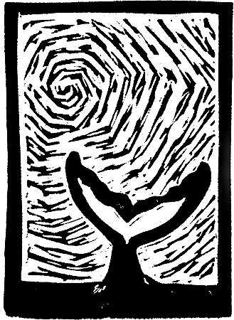 Jubarte A5 Linogravura Uilo Andrade