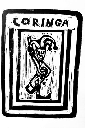 Carta Coringa Linogravura A5 de Uilo Andrade