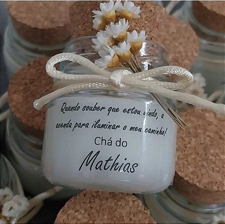 Vela Lembrancinha com mensagem - 6 un