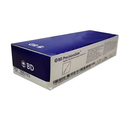 AGULHA HIPODÉRMICA DESCARTÁVEL 13MM x 0,40MM (1/2" x 27G) - CAIXA COM 100 UNIDADES - BD