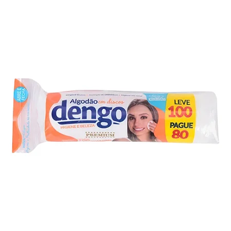 ALGODÃO DISCO ZIPLOCK 100 UNIDADES - DENGO