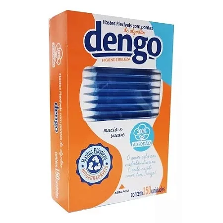 HASTES FLEXÍVEIS CAIXA COM 150 UNIDADES - DENGO