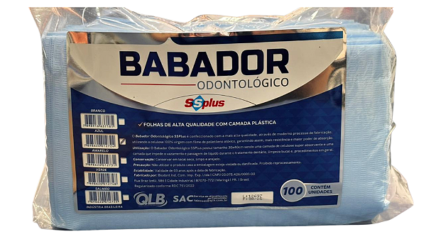 BABADOR ODONTOLÁGICO AZUL COM 100UN - SSPLUS
