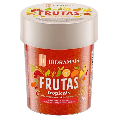 ESFOLIANTE CORPORAL MOUSSE DE FRUTAS TROPICAIS 350G - HIDRAMAIS