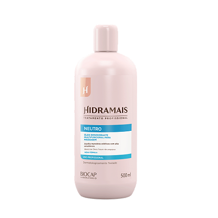ÓLEO DE MASSAGEM NEUTRO 500 ML - HIDRAMAIS