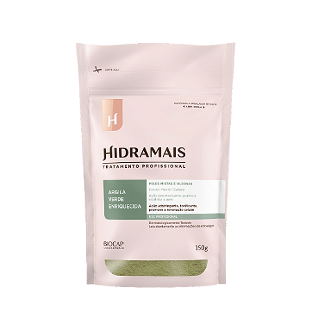 ARGILA VERDE ENRIQUECIDA EM PÓ  150G - HIDRAMAIS