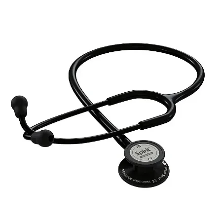 ESTETOSCÓPIO SPIRIT CARDIOLÓGICO ADULTO C/ DIAFRAGMA PEDIÁTRICO BLACK EDITION - MD