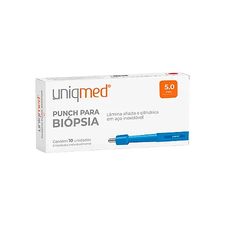 PUNCH PARA BIÓPSIA 5.0MM - UNIDADE - UNIQMED