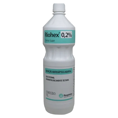 CLOREXIDINA AQUOSA 0,2% DERMO SUAVE RIOHEX 1000ML - RIOQUIMICA
