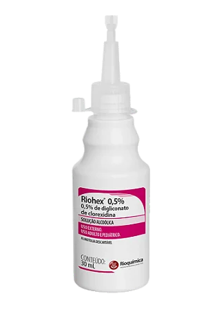 CLOREXIDINA ALCOÓLICA 0,5% RIOHEX 100ML - RIOQUIMICA