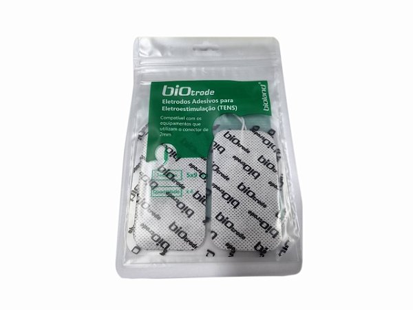 ELETRODOS ADESIVOS PARA TENS 5x9CM (RETANGULAR) - PACOTE COM 4 UNIDADES - BIOLAND