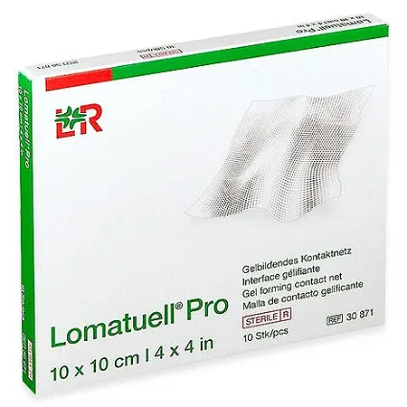 LOMATUELL PRO COBERTURA DE GAZE PARAFINADA C/PART HIDROCOLOIDE 10X10 CM - 1 UNIDADE - VENOSAN