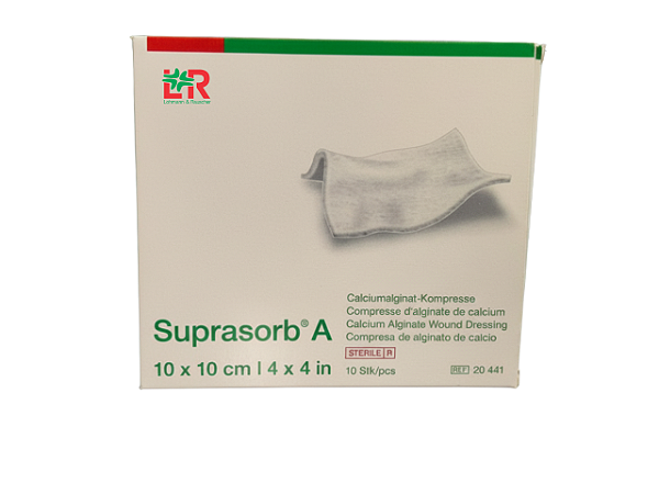 CURATIVO DE ALGINATO DE CÁLCIO ESTÉLRIL 10X10CM SUPRASORB A - UNIDADE - VENOSAN