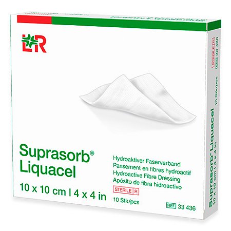 CURATIVO DE HIDROFIBRA SUPRASORB LIQUACEL 10CMX10CM - UNIDADE - VENOSAN