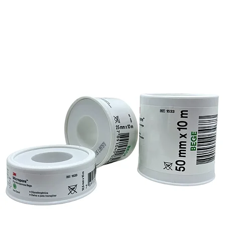 FITA MICROPORE HIPOALERGÊNICA BEGE - 3M