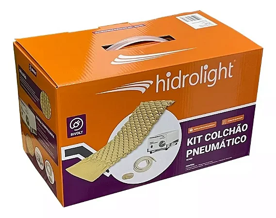 KIT COLCHÃO PNEUMÁTICO BIVOLT - HIDROLIGHT