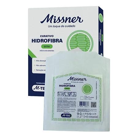 CURATIVO DE HIDROFIBRA 10X10CM - UNIDADE - MISSNER