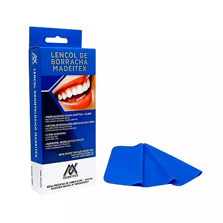 LENÇOL DE BORRACHA COM 26 FOLHAS AZUL COM AROMA - MADEITEX/ANCTARY