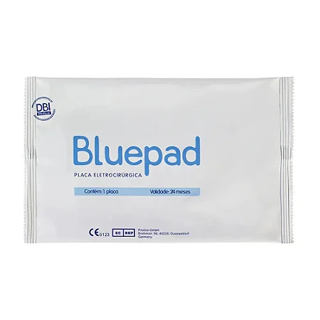 PLACA ELETROCIRÚRGICA ADULTO BI-PARTIDO A20 – BLUEPAD