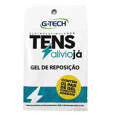 GEL DE REPOSIÇÃO ELETROESTIMULADOR TENS - 1 PAR - G-TECH