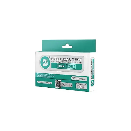TESTE DE ESTERILIZAÇÃO INDICADOR BIOLÓGICO BIOLOGICAL TEST C/10UN - 2I