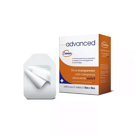 CURATIVO FILME TRANSPARENTE ESTÉRIL 10CMX10CM CREMER