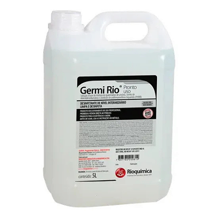 DESINFETANTE QUATERNÁRIO GERMI RIO 5L – RIOQUÍMICA
