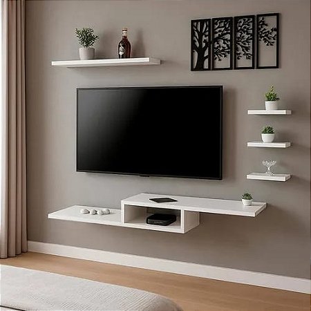 Nicho para TV - Kit 5 peças