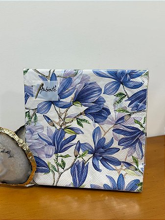 Kit 20 Guardanapos Papel Duplo Estampado Magnolia 33cm
