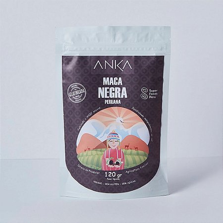 Maca Negra Peruana em pó - 120g | Gelatinizada