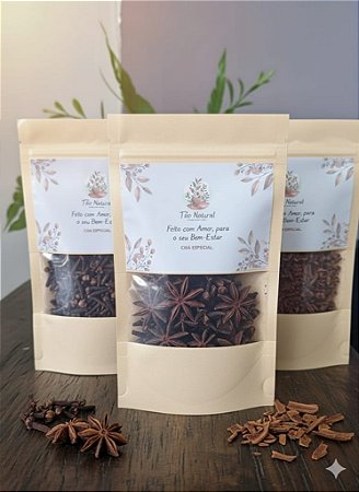 Kit Meus Chás Preferidos - Especiarias Aconchegantes (Canela, Cravo e Anis estrelado)