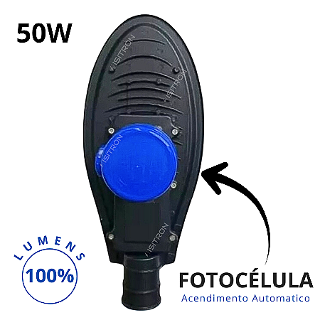 Luminária 50W Com Relé Fotocélula Pétala Led Cob Fator 100% uso geral