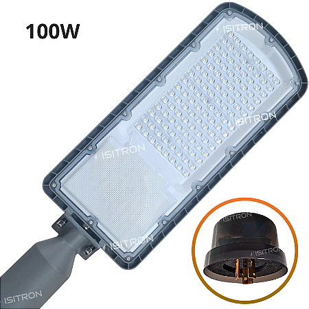 Luminária 100W Com (DPS) Proteção Contra Surto Base Redonda Relé Fotocélula Led SMD 160LM/W uso geral