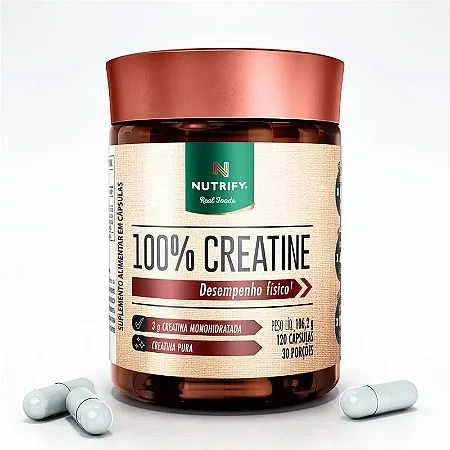Creatina em cápsulas (120 Caps) - Nutrify