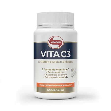 VITA C3®: Suplemento 3 Fontes de Vitamina C (120 Cápsulas) Vitafor