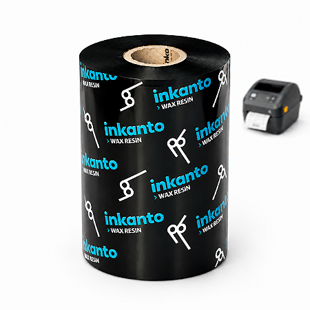 Ribbon 110mm x 450 Metros Misto Armor Inkanto APR1 Externo 1 Pol Para Impressora Térmica