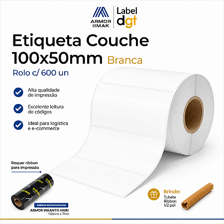 Etiqueta Couche sem Serrilha 100mmx50mm