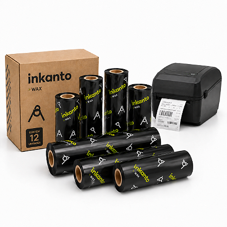 Kit 12 Ribbons Cera Armor Inkanto AWR-1 110mm x 74 Metros