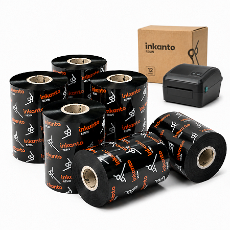 Kit 12 Ribbons Resina Armor Inkanto AXR-1  110mm x 450 Metros
