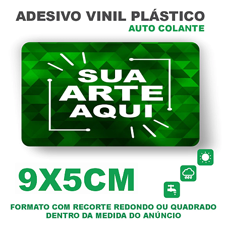 Etiquetas Adesivas 9x5 CM Personalizadas - Com sua arte