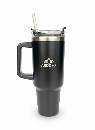 Copo Térmico com Canudo Ardo-X | Preto