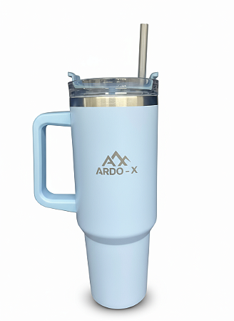 Copo Térmico com Canudo Ardo-X | Azul
