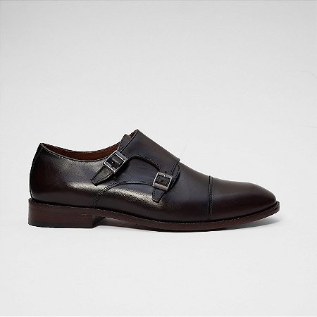 Sapato Masculino Monk Strap Clássico