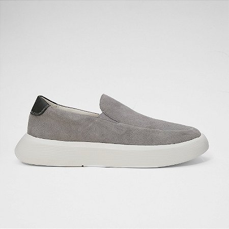 Sapatênis Slip On Cinza Confortável
