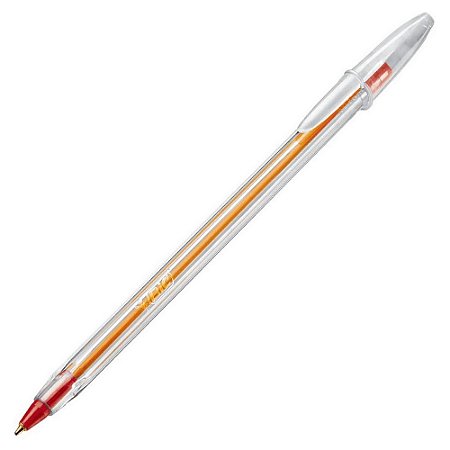 CAN ESF. BIC CRISTAL FINA VERMELHA