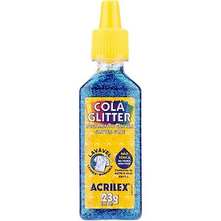 COLA GLITTER 23G / -COR AZUL