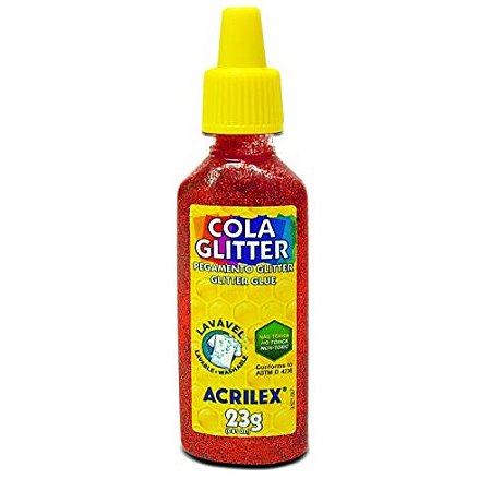 COLA GLITTER 23G / -COR VERMELHO