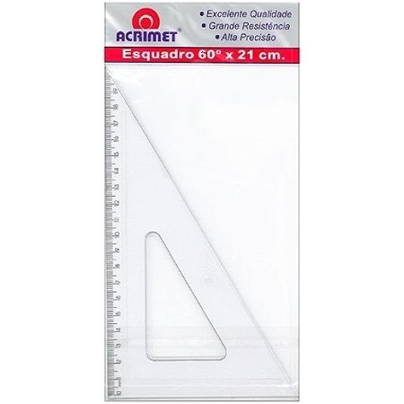 ESQUADRO ESCOLAR ACRIMET  30X60 (21CM)