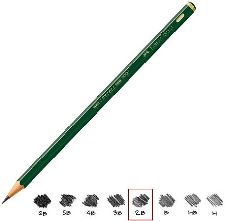 LAPIS GRAFITE CASTELL 9000 SEXTAVADO- 2B