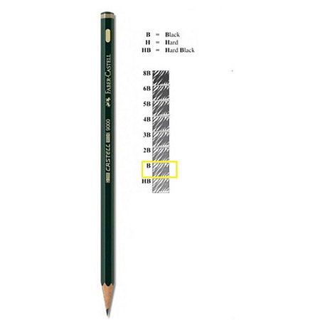 LAPIS GRAFITE CASTELL 9000 SEXTAVADO- B
